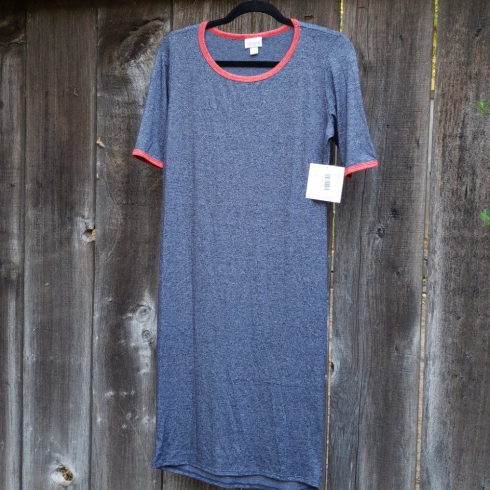 LuLaRoe Julia Dress Medium
